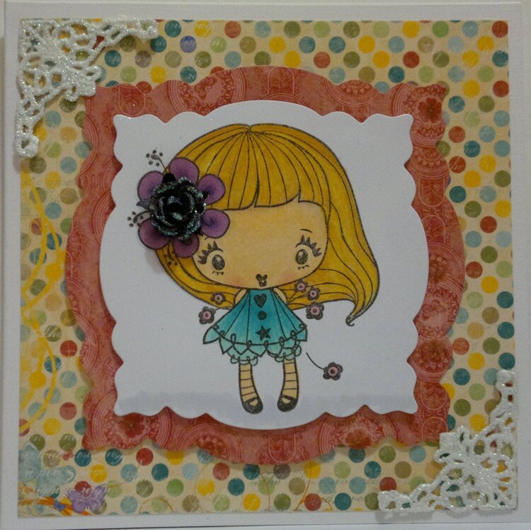 Card for Wild Orchid Crafts Challenge