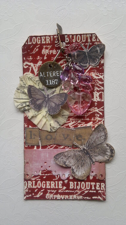 Tim Holtz&#039;s 12 tags of 2012 - February entry
