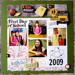 First Day of School 12" Layout