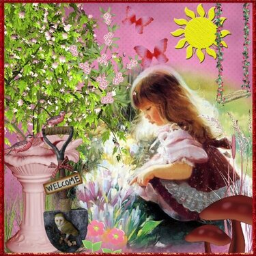 Garden Fairy pink by Scrappy Nanny G