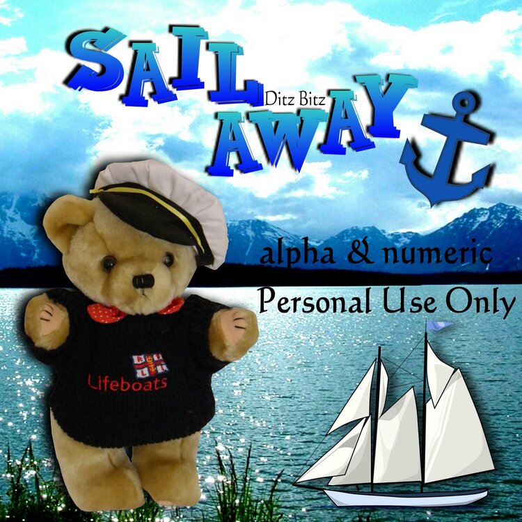 Sail Away alpha-numeric