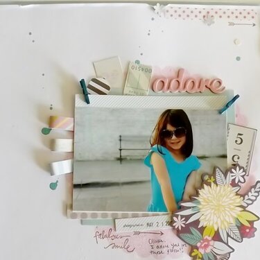 &#039;Adore&#039; Scrapbook layout