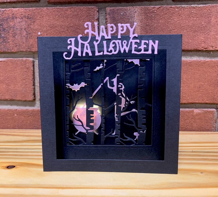 Light up Halloween card