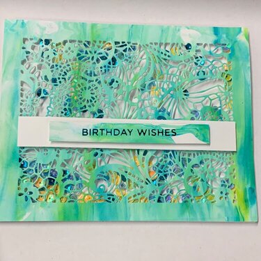 Happy birthday shaker card