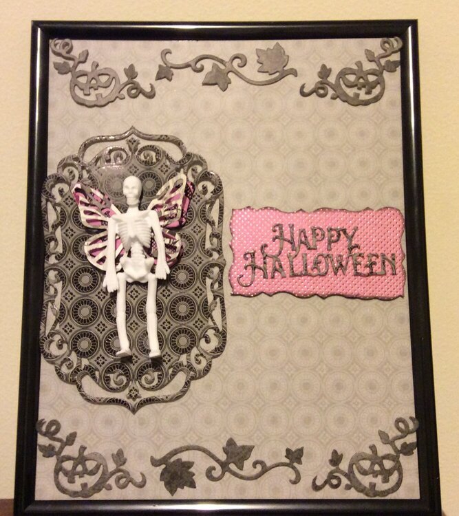 Happy Halloween framed card
