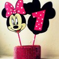 Minnie Mouse Cupcake Toppers