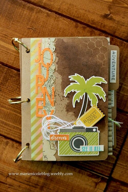 Mini File Folder Album | Travel Theme