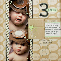 3 Month Scrapbook Page!