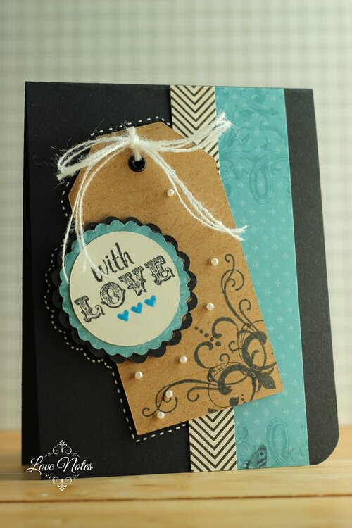 With Love, Card with Tag