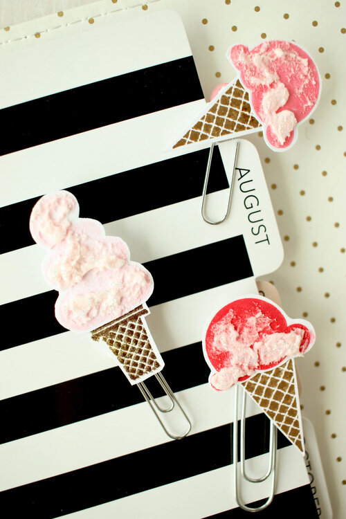 Ice Cream Cone Planner Clips