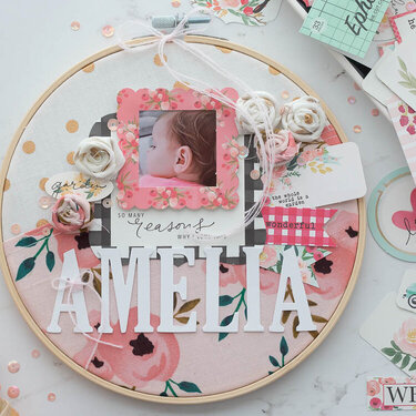 Embroidery Hoop Layout