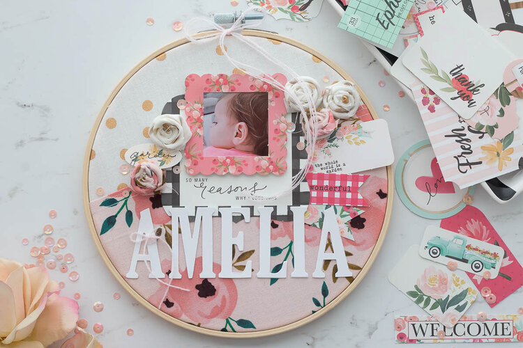 Embroidery Hoop Layout