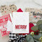 Stenciled Christmas Card