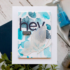Watercolor Stamped Background