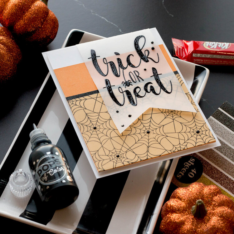 Trick or Treat Candy Corn Card