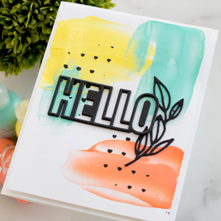 Pops of Color Hello Card