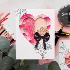 Hello Heart Shaker Card