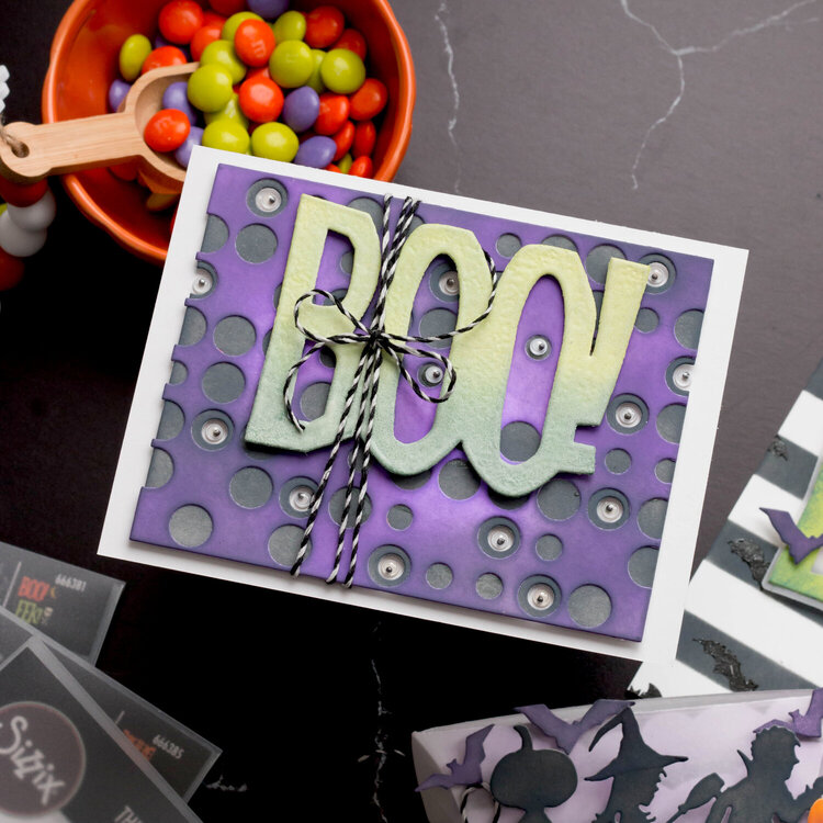 Big Frights and Layered Dots Tim Holtz Halloween