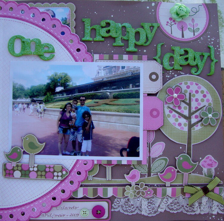 One happy {day} lots of memories - Page one, rim closed