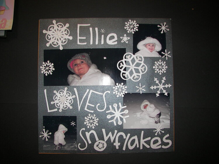 Ellie loves snowflakes