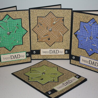 happy DAD day - pinwheel cards