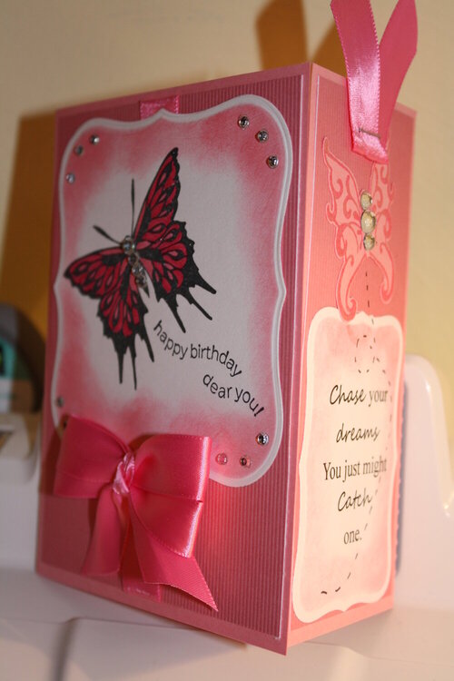Butterfly Bookmark card
