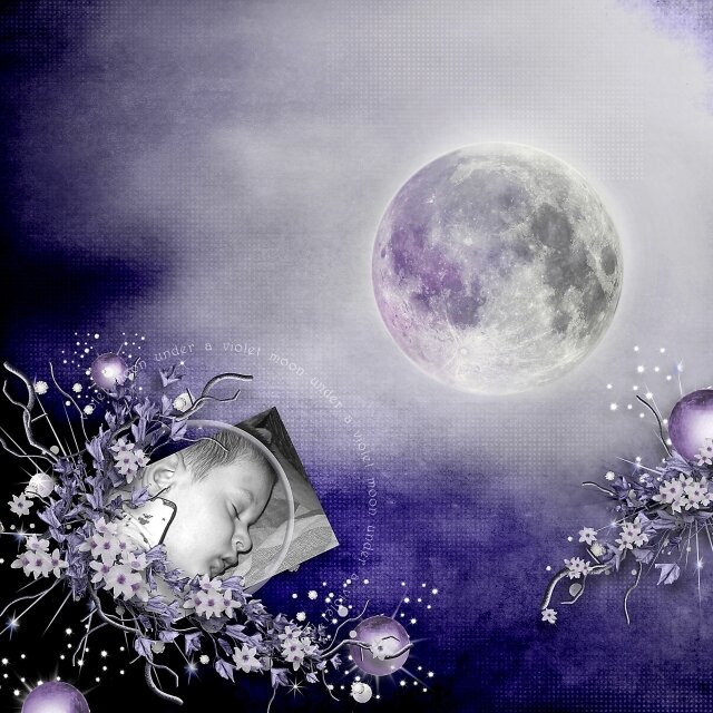 Under A Violet Moon by Strawberries Designs