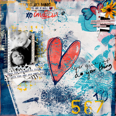 Mixed Media Monthly: Whole-Hearted / Follow / Life