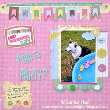 Did Someone Say Pool Party Layout by Katrina Hunt