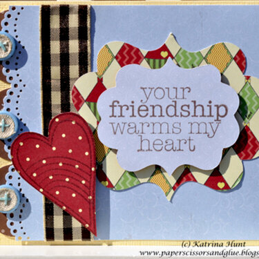 Friendship Card by DT Diva Katrina Hunt
