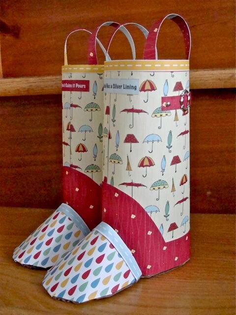 3-D Rainboots by Jen Mattot