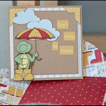 A fun card and matching envelope by DT Carina Lindholm