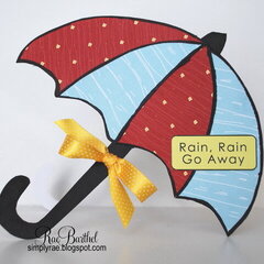 Umbrella Card by DT Diva Rae Barthel