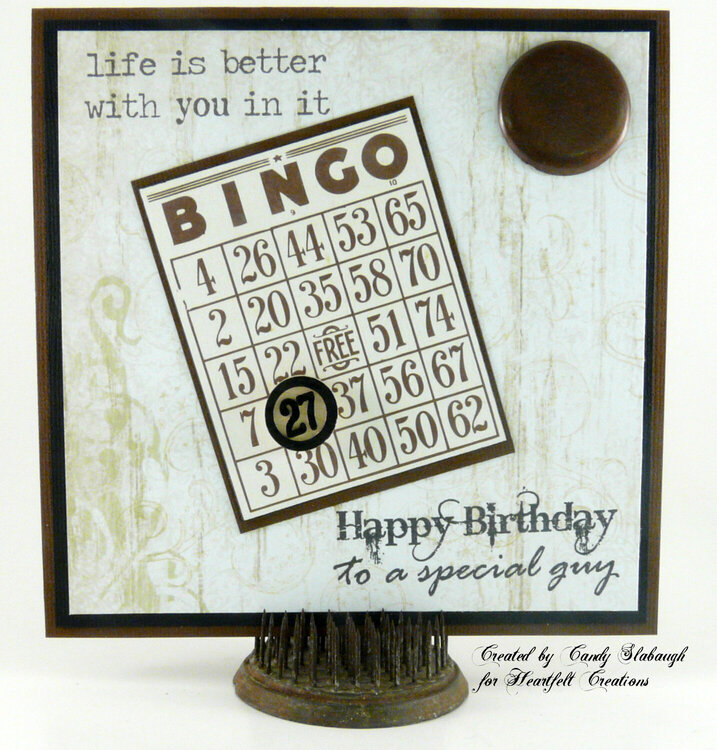 BINGO BIRTHDAY CARD
