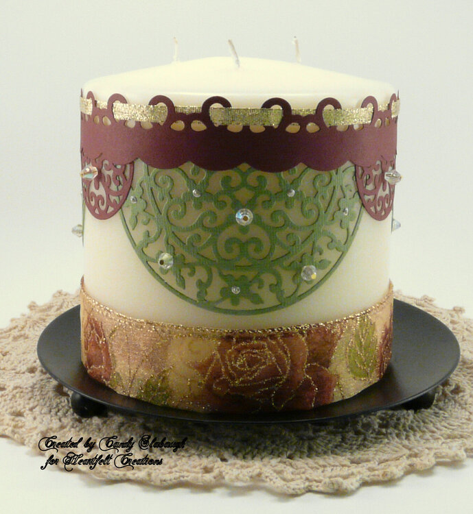 SCALLOPED POSY DIE CANDLE