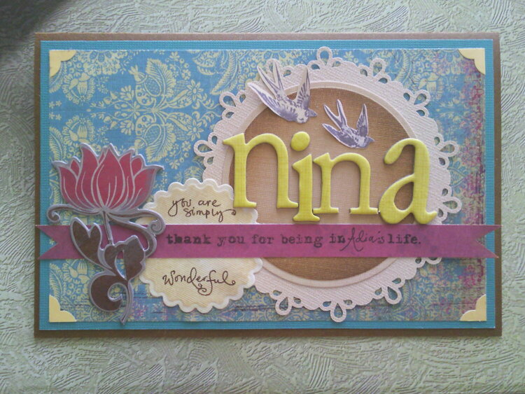 Mother&#039;s day card for a Nina (Godmother)