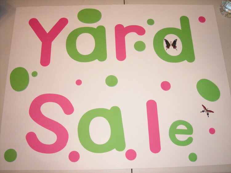 Yard Sale Sign