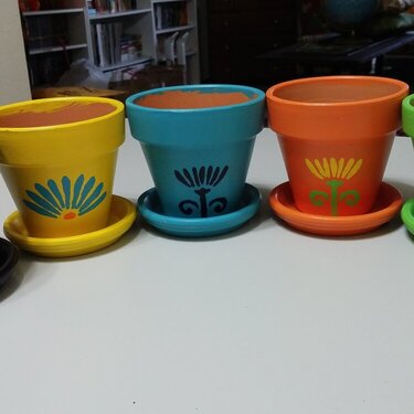 painted pots