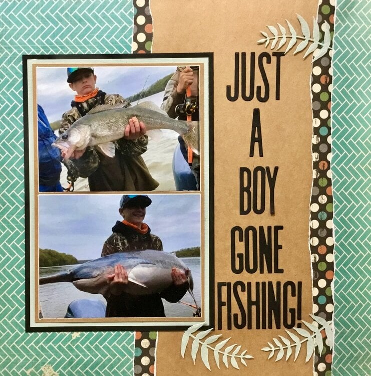 Just a boy gone fishing!