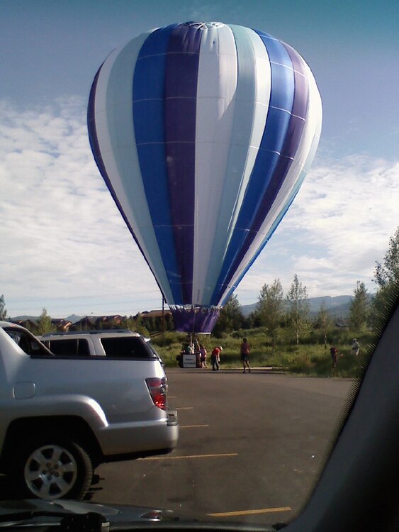 Hot Air Balloon Landing