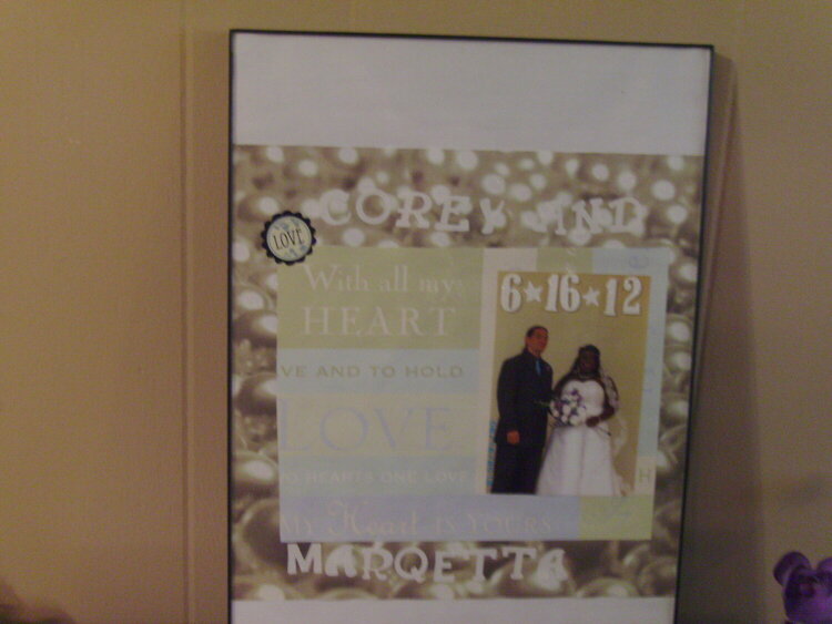 Corey &amp; Quetta&#039;s Wedding (Framed)