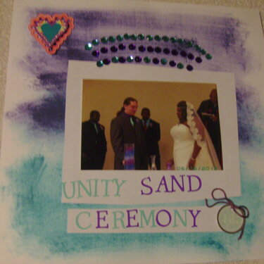 Unity Sand Ceremony (Corey &amp; Quetta&#039;s Wedding Album Page 3)