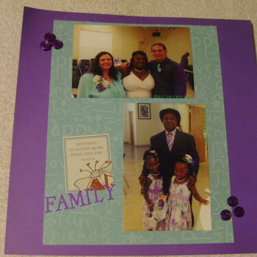 Family (Corey &amp; Quetta&#039;s Wedding Album Page 9)