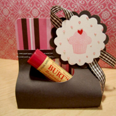 Cutesy Cupcake Lip Balm Gift Holder