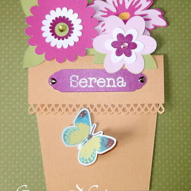 Flower Pot Pocket Card