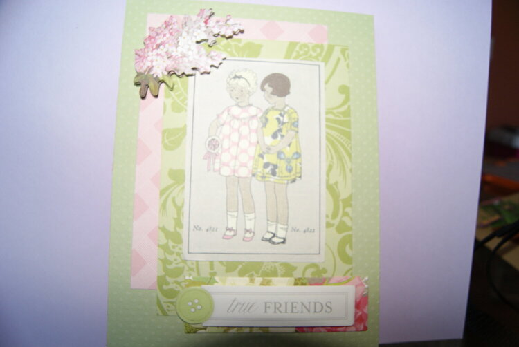 Feminine friend card