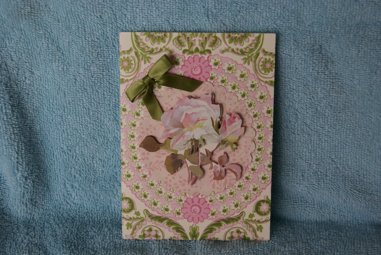 Card with Green Bow