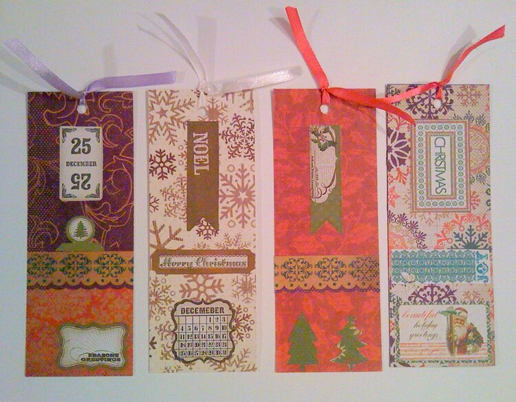 Christmas bookmarks...