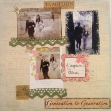 Wedding day, 8x8 mini album, page 4