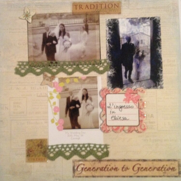 Wedding day, 8x8 mini album, page 4
